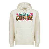 Oatmeal Heather but first coffee Premium Hoodie - texasbilliewilder