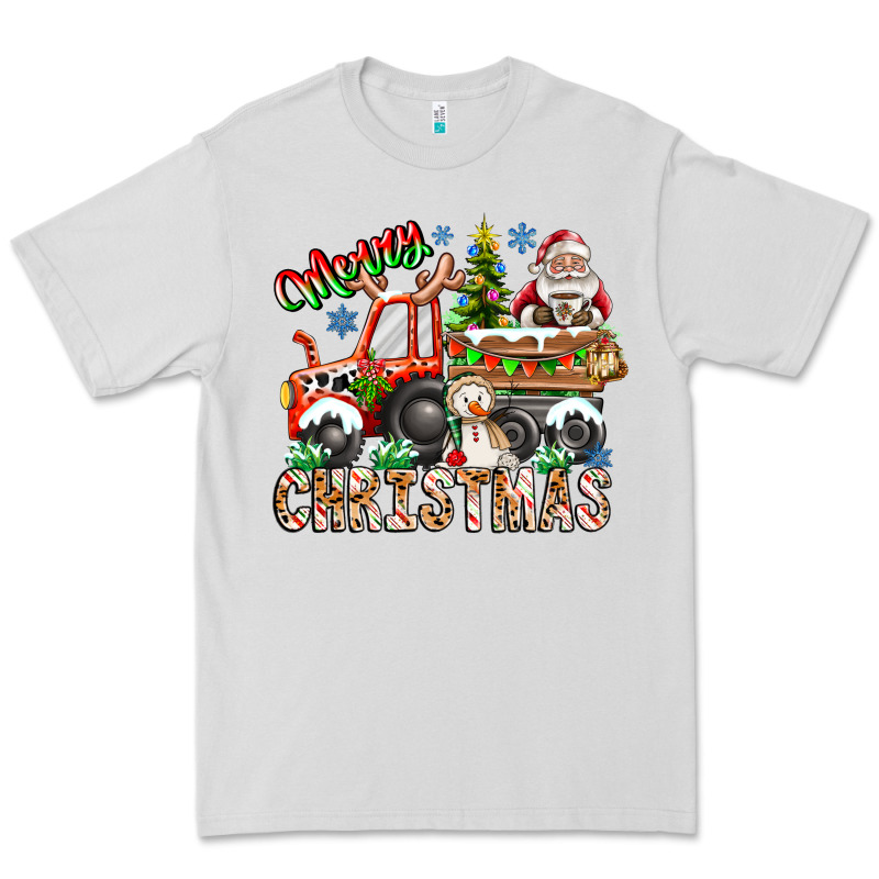 Merry Christmas  Tractor Premium Tee by CowhideDigitalArt | Teevron