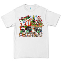 White Merry Christmas  tractor Premium Tee - CowhideDigitalArt