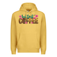 Antique Gold but first coffee Premium Hoodie - texasbilliewilder