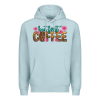 Blue Mist but first coffee Premium Hoodie - texasbilliewilder