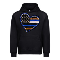 Black police heart Urban Hoodie - RanaPortraitStore