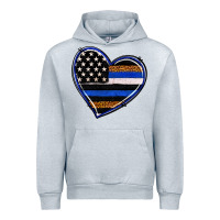 Heather Grey police heart Urban Hoodie - RanaPortraitStore