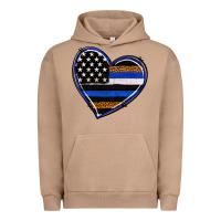 Pigment Burro police heart Urban Hoodie - RanaPortraitStore