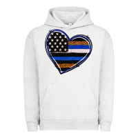 Pigment Lunar Rock police heart Urban Hoodie - RanaPortraitStore