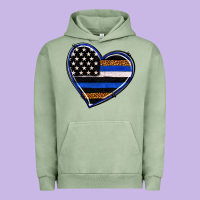 Urban Hoodie police heart