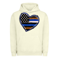 Pigment Pistachio police heart Urban Hoodie - RanaPortraitStore