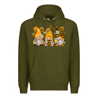 Army Green bumble bee gnomes Premium Hoodie - Zillion Design Studio