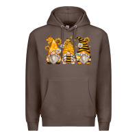 Coffee bumble bee gnomes Premium Hoodie - Zillion Design Studio