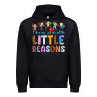 Black i love my job for all the little reason Urban Hoodie - RanaPortraitStore
