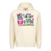 Sandshell some bunny needs coffee with gnomes Premium Hoodie - Zillion Design Studio