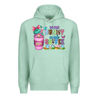 Seafoam some bunny needs coffee with gnomes Premium Hoodie - Zillion Design Studio