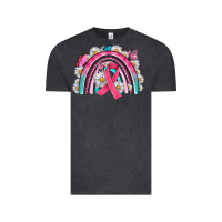 Vintage Black Breast Cancer Rainbow Vintage Tee - Artiststas