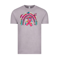 Vintage Zinc Breast Cancer Rainbow Vintage Tee - Artiststas