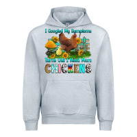 Heather Grey i googled my symptoms turns out i need more chicke Urban Hoodie - RanaPortraitStore