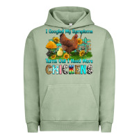 Pigment Oil Green i googled my symptoms turns out i need more chicke Urban Hoodie - RanaPortraitStore