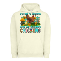Pigment Pistachio i googled my symptoms turns out i need more chicke Urban Hoodie - RanaPortraitStore