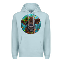 Blue Mist Calf Christmas Premium Hoodie - RanaPortraitStore