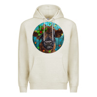 Oatmeal Heather Calf Christmas Premium Hoodie - RanaPortraitStore