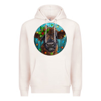 Pale Pink Calf Christmas Premium Hoodie - RanaPortraitStore