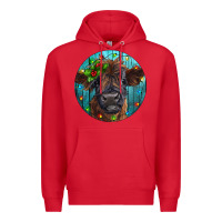 Red Calf Christmas Premium Hoodie - RanaPortraitStore