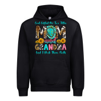Black god gifted me two titles mom and grandma and i roc Urban Hoodie - RanaPortraitStore