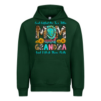 Forest Green god gifted me two titles mom and grandma and i roc Urban Hoodie - RanaPortraitStore