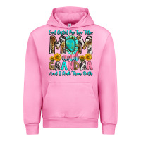 Fuchsia Pink god gifted me two titles mom and grandma and i roc Urban Hoodie - RanaPortraitStore