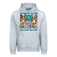Heather Grey god gifted me two titles mom and grandma and i roc Urban Hoodie - RanaPortraitStore