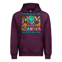Mauve Wine god gifted me two titles mom and grandma and i roc Urban Hoodie - RanaPortraitStore