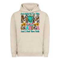 Pigment French Oak god gifted me two titles mom and grandma and i roc Urban Hoodie - RanaPortraitStore