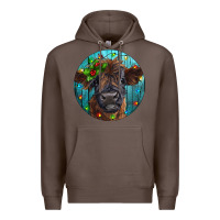 Coffee Calf Christmas Premium Hoodie - RanaPortraitStore