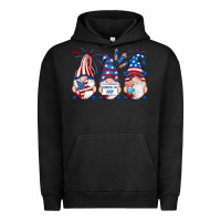 Pigment Black fourth of july gnomes Urban Hoodie - RanaPortraitStore
