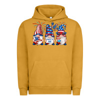 Pigment Peanut Butter fourth of july gnomes Urban Hoodie - RanaPortraitStore