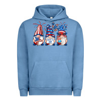 Pigment Pebble Blue fourth of july gnomes Urban Hoodie - RanaPortraitStore