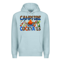 Blue Mist campfire and cocktails Premium Hoodie - texasbilliewilder