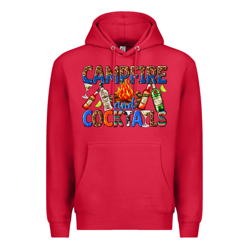 Campfire And Cocktails Premium Hoodie by texasbilliewilder | Teevron