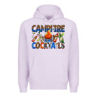 Lilac campfire and cocktails Premium Hoodie - texasbilliewilder