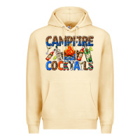 Pina Colada campfire and cocktails Premium Hoodie - texasbilliewilder