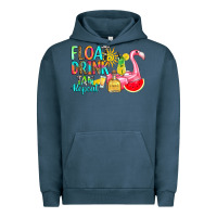 Pigment Midnight Navy float drink tan repeat Urban Hoodie - RanaPortraitStore