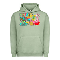 Pigment Oil Green float drink tan repeat Urban Hoodie - RanaPortraitStore