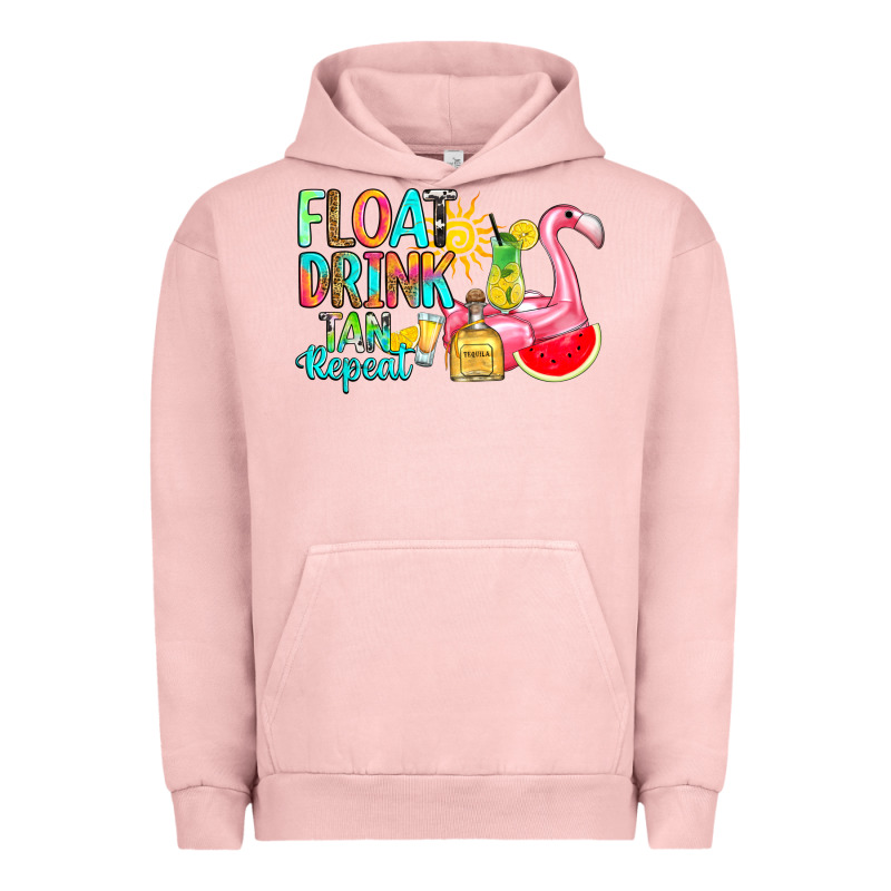 Float Drink Tan Repeat Urban Hoodie by RanaPortraitStore | Teevron