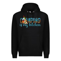 Black camping is my kitchen with wine Premium Hoodie - texasbilliewilder