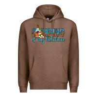 Chestnut camping is my kitchen with wine Premium Hoodie - texasbilliewilder