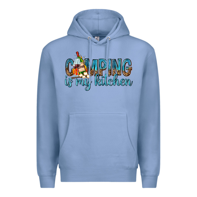 Camping Is My Kitchen With Wine Premium Hoodie by texasbilliewilder | Teevron