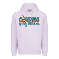 Lilac camping is my kitchen with wine Premium Hoodie - texasbilliewilder