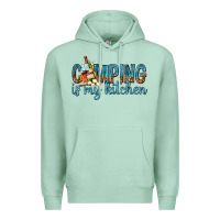 Seafoam camping is my kitchen with wine Premium Hoodie - texasbilliewilder