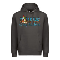 Smoke camping is my kitchen with wine Premium Hoodie - texasbilliewilder