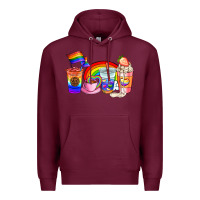 Pride Coffee Cups Premium Hoodie | Teevron