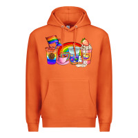 Carrot pride coffee cups Premium Hoodie - AdoDesignShop
